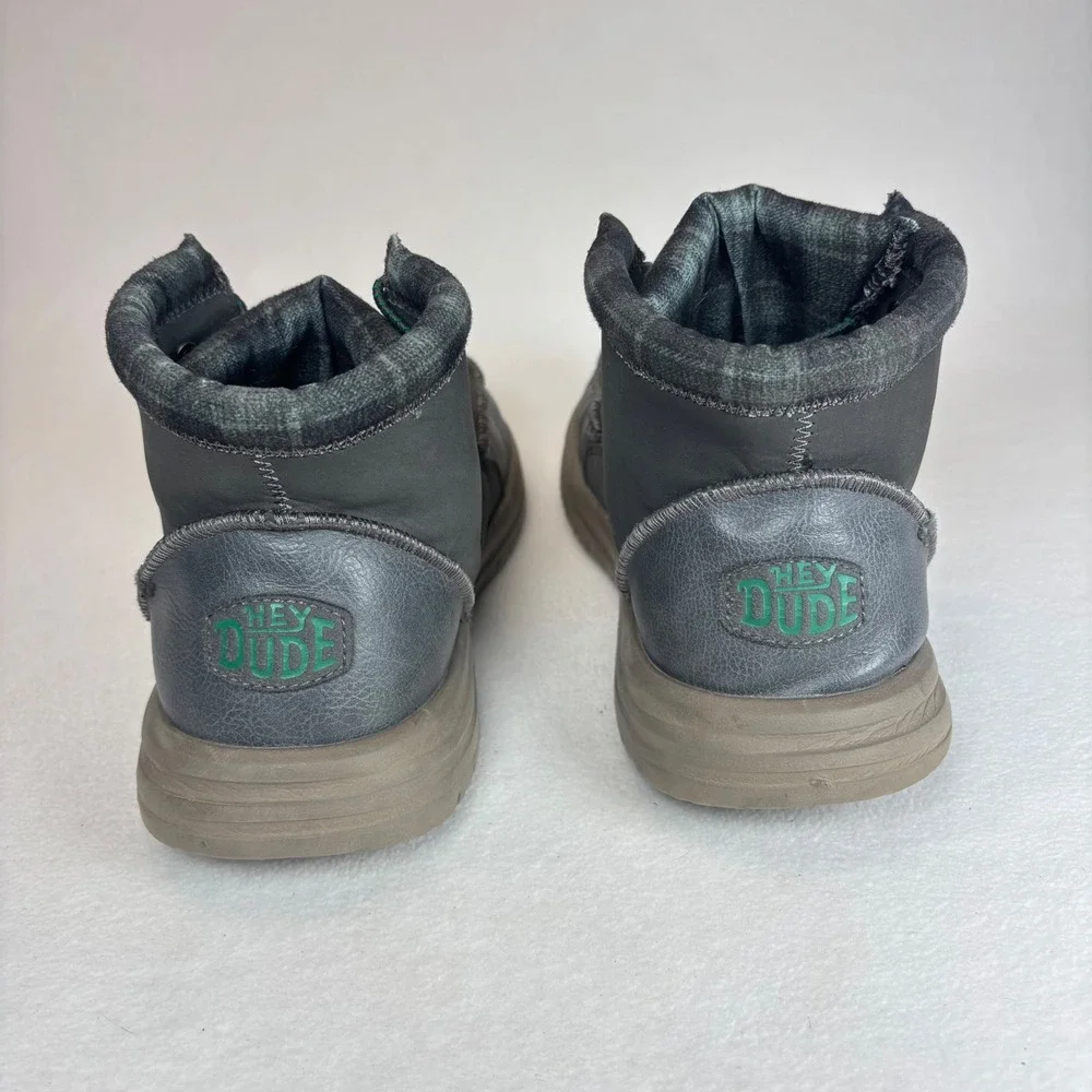 Hey Dude Chukka Boots Bradley Classic Gray Plaid Gorpcore Outdoors Casual Sz 11